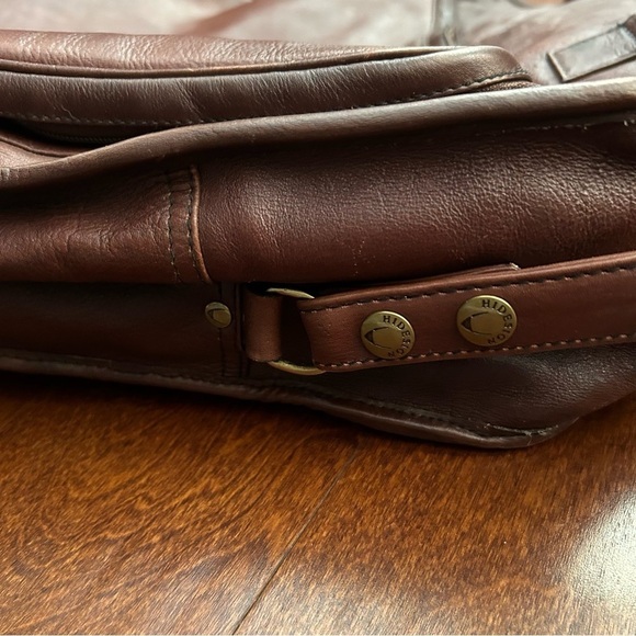 Hidesign Brown Leather Travel Bag, Tag Shows it Belonged to Denver Broncos Coach - Picture 7 of 16